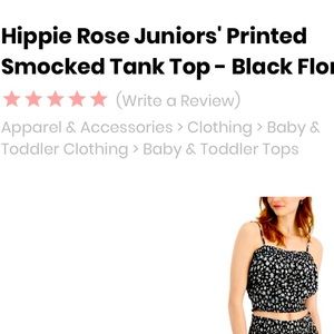 Large Hippie Rose crop top